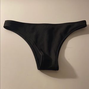 cheeky black bikini bottom